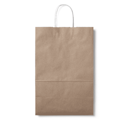 Front Kraft Paper Bag Mockup