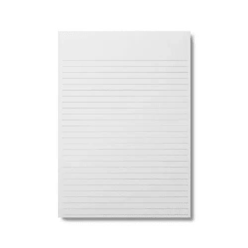 Lined Notebook Leaf Mockup