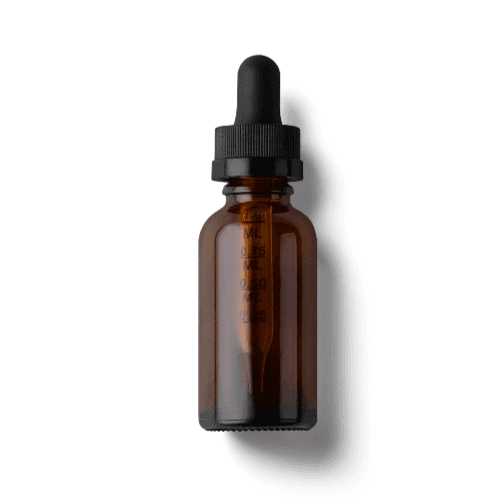 Amber Dropper Glass Bottle Mockup