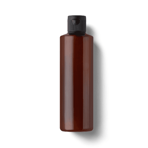 Top Amber Plastic Bottle Mockup
