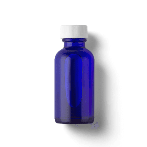 Top Blue Glass Bottle Mockup