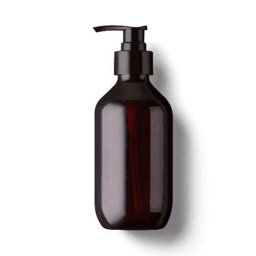 Plastic Amber Pump Bottle