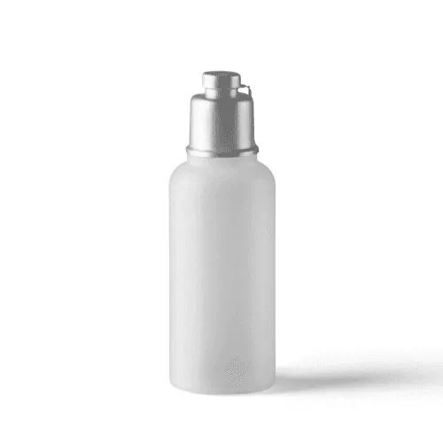 Silver Lid Plastic Bottle Mockup