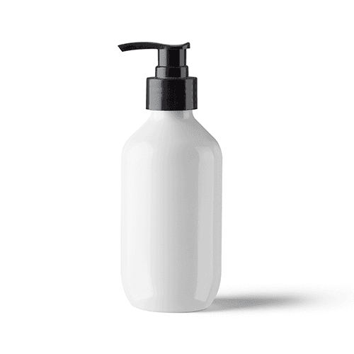 Round White Pump Bottle Mockup