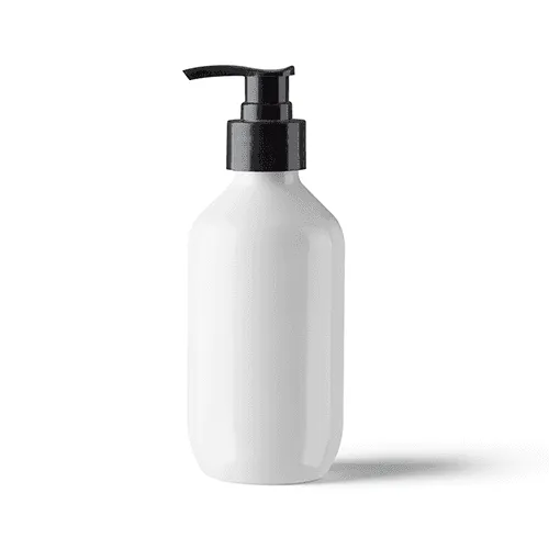 Round White Pump Bottle Mockup
