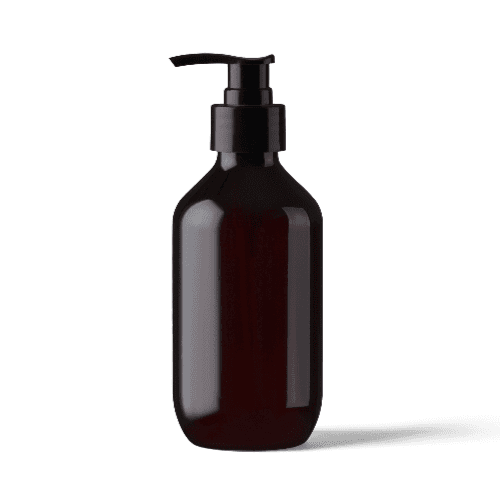 Round Black Pump Bottle Mockup