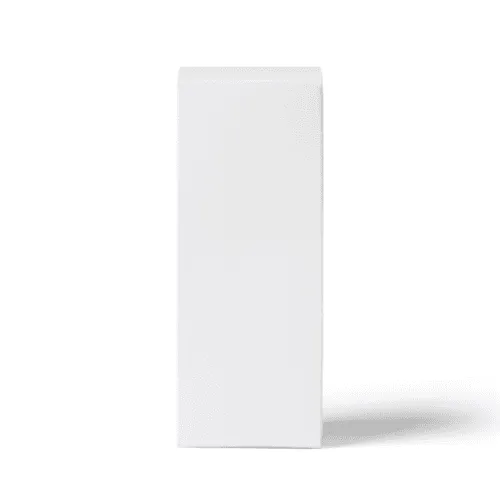 White Product Box Mockup (5x5x10) Front View