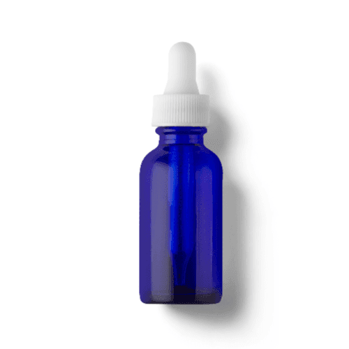 Blue Glass Dropper Bottle