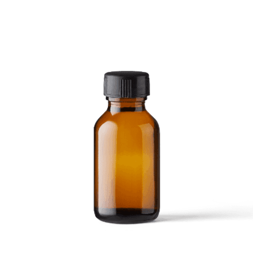 Short Amber Glass Bottle Mockup