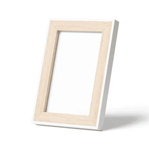 Wooden Photo Frame Mockup (5x7) Left View