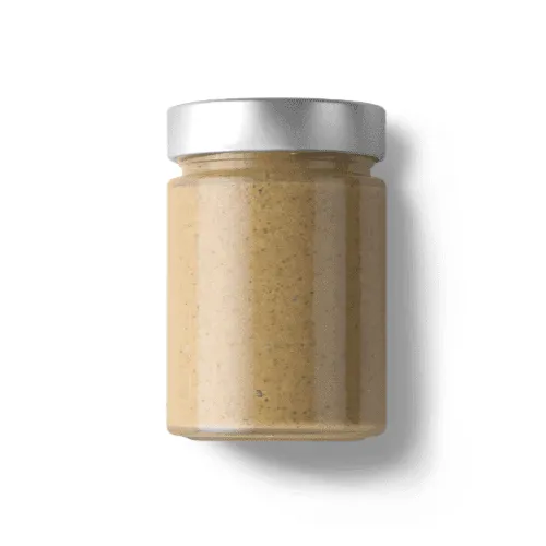 Peanut Butter Jar Mockup (Metal Lid) Side View