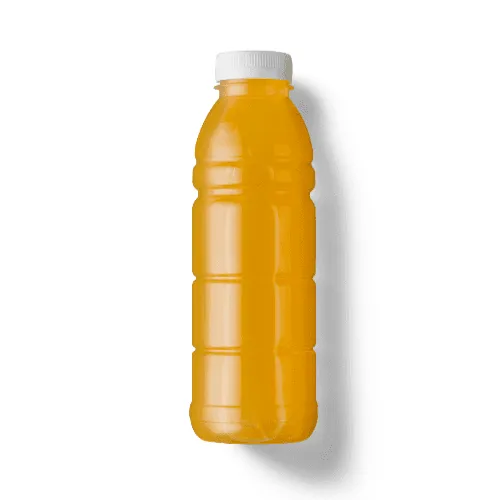 Plastic Juice Bottle Side View