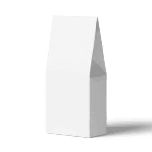 Closed Paper Box Mockup Right View