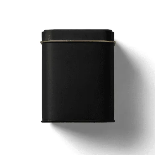 Black Tin Container Mockup