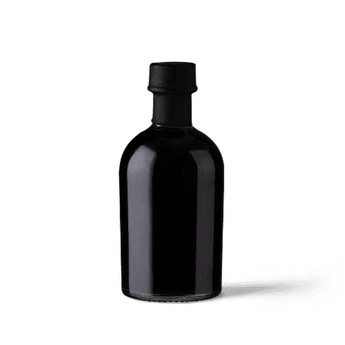 Black Glass Bottle Mockup