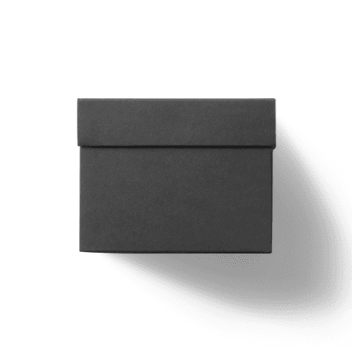 Black Paper Gift Box Mockup