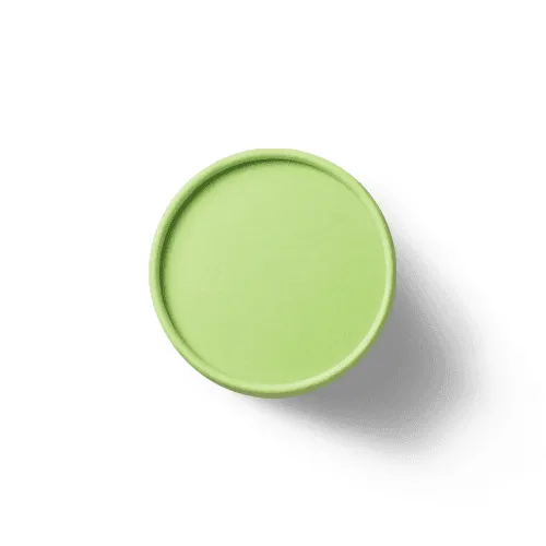 Green Paper Tube Mockup Up Side View