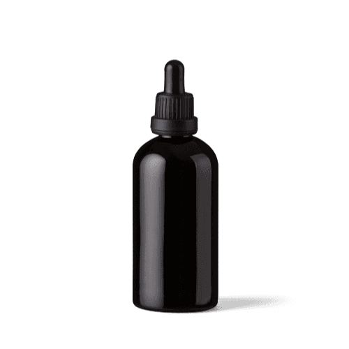 Black Dropper Bottle Mockup