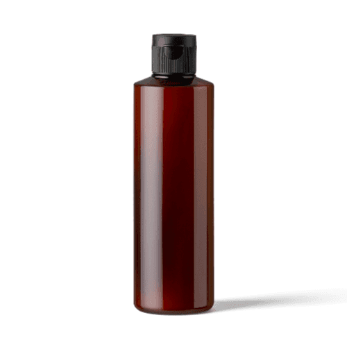 Front Amber Plastic Bottle Mockup