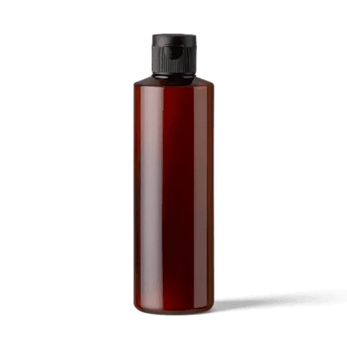 Front Amber Plastic Bottle Mockup
