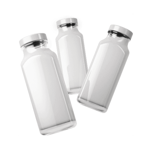 Glass Juice Bottles Mockup