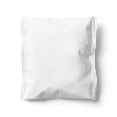 Square Blank Foil Bag Mockup