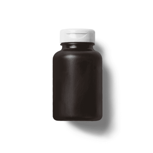 White Lid Pill Bottle Mockup