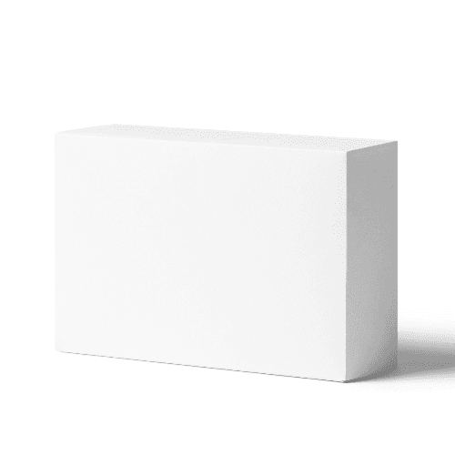 White Product Box Mockup Right View