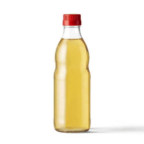 Glass Bottle Mockup With Red Cap