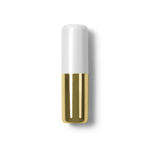 Gold and White Lipstick