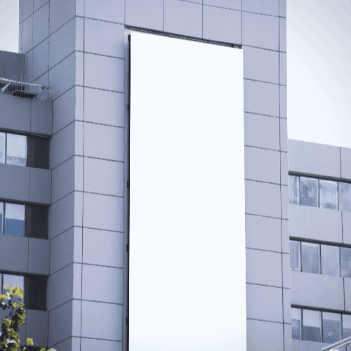 Banner On Building