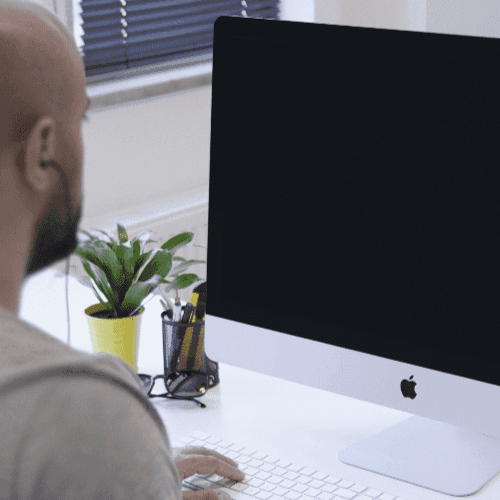 iMac Mockup Scene
