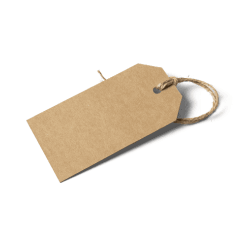 Luggage Kraft Label Tag Mockup