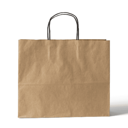 Kraft Paper Bag Mockup Front View