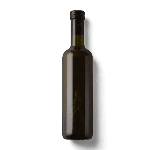 Green Glass Olive Oil Bottle Mockup