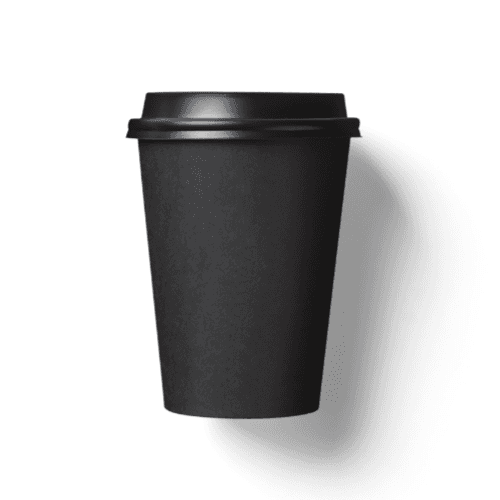 Black Paper Cup Mockup