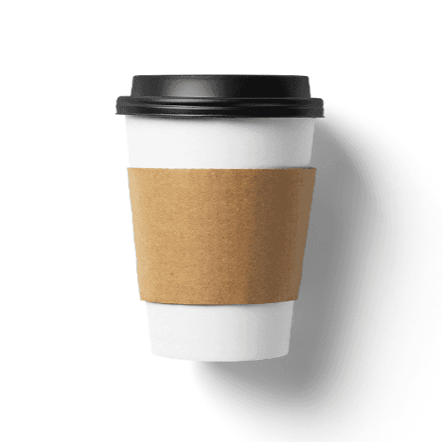 Paper Cup Mockup with Sleeves