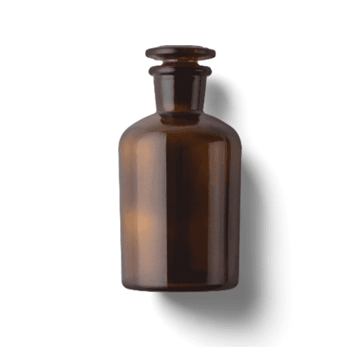Top Amber Glass Bottle Mockup