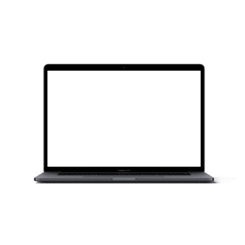 MacBook Pro Mockup Front view