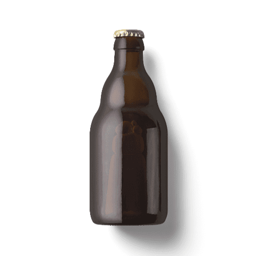 Amber Beer Bottle Mockup