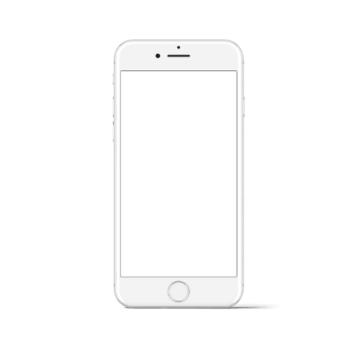 iPhone 8 White Mockup Front View