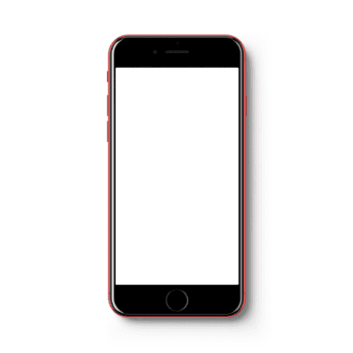 iPhone 8 Red Mockup