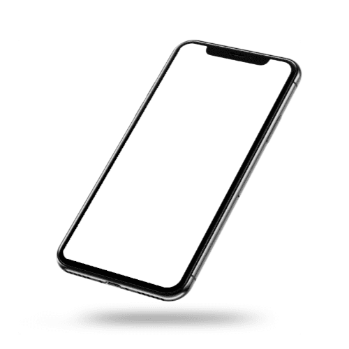 iPhone X Flying Mockup Left View
