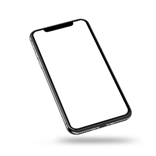 iPhone X Flying Mockup Right View