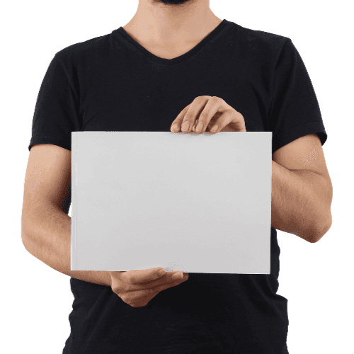 Model Holding Magazine Mockup (Horizontal)