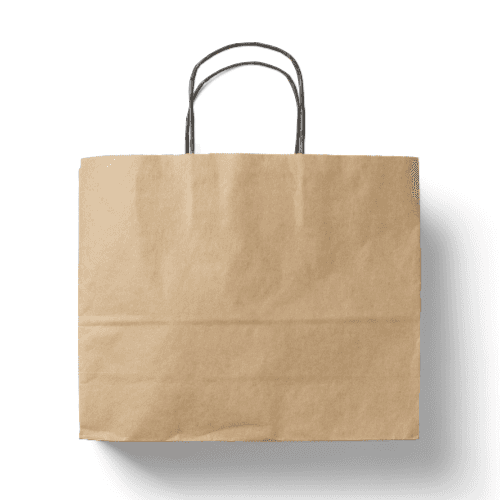 Kraft Paper Shopping Bag Mockup
