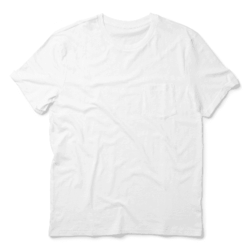 Pocket Wrinkled T-shirt Mockup