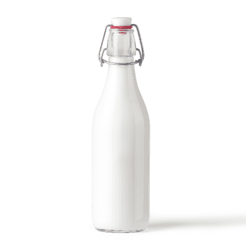 Milk Bottle Mockup Front View