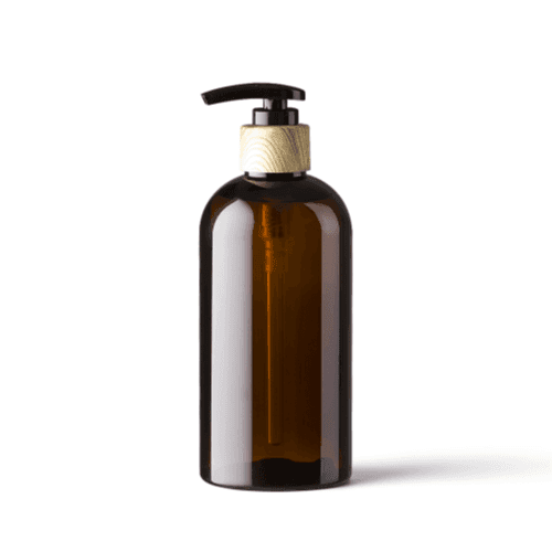 Wooden Lid Pump Bottle Mockup