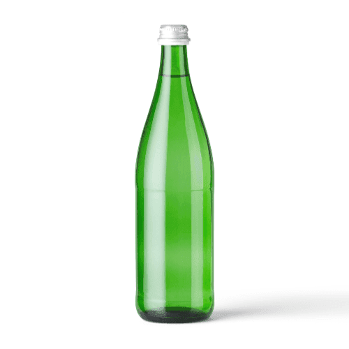 Green Glass Bottle Mockup